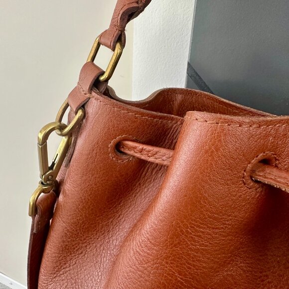 Madewell Leather Lafayette Bucket Bag Crossbody NWT - Picture 8 of 12